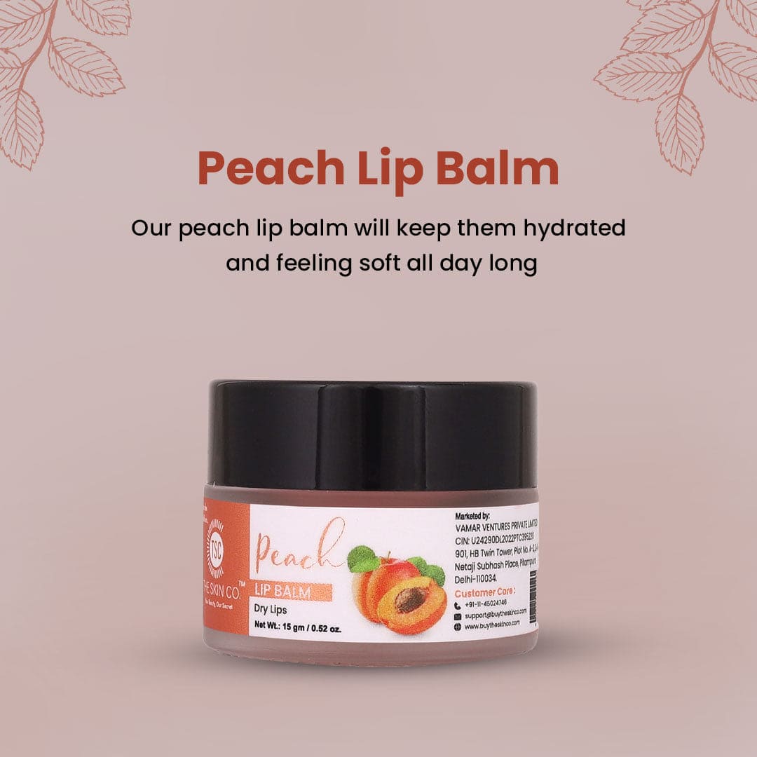 Peach Lip Balm- 15 GM