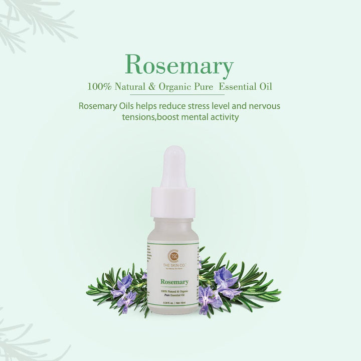 ROSEMARY 100% NATURAL & ORGANIC PURE ESSENTIAL OIL- 10 ML