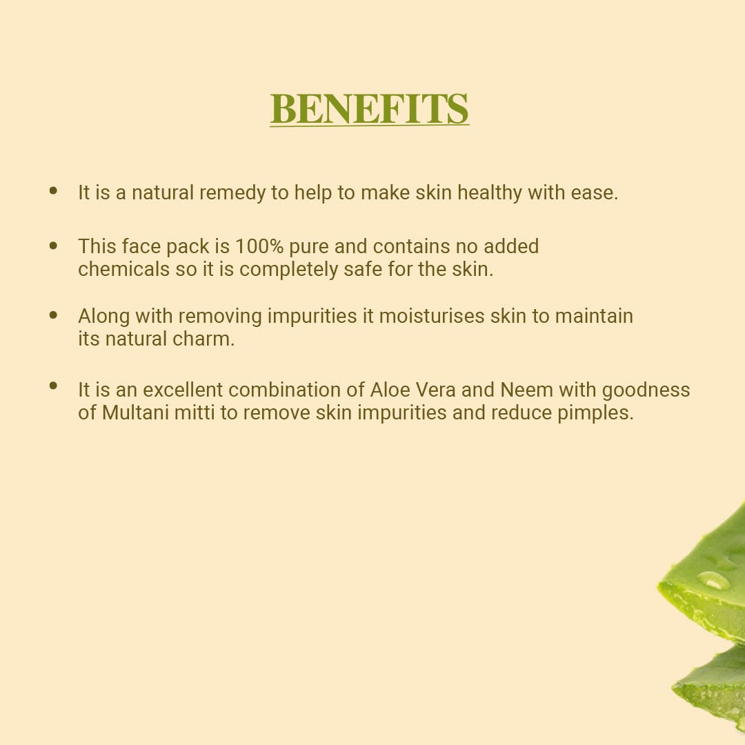 Aloe vera herbal face ubtan benefits