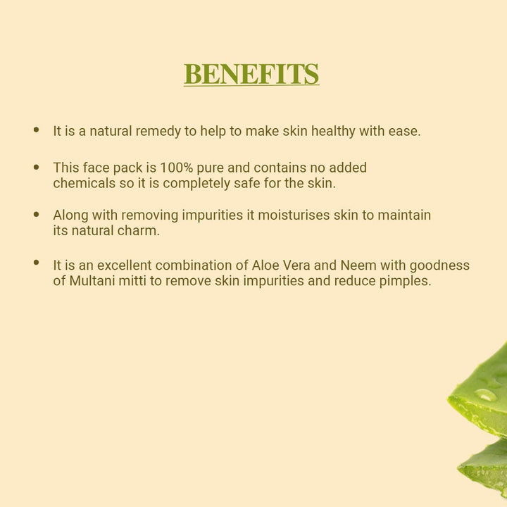 Aloe vera herbal face ubtan benefits
